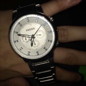 men’s fossil silver bq1744 watch